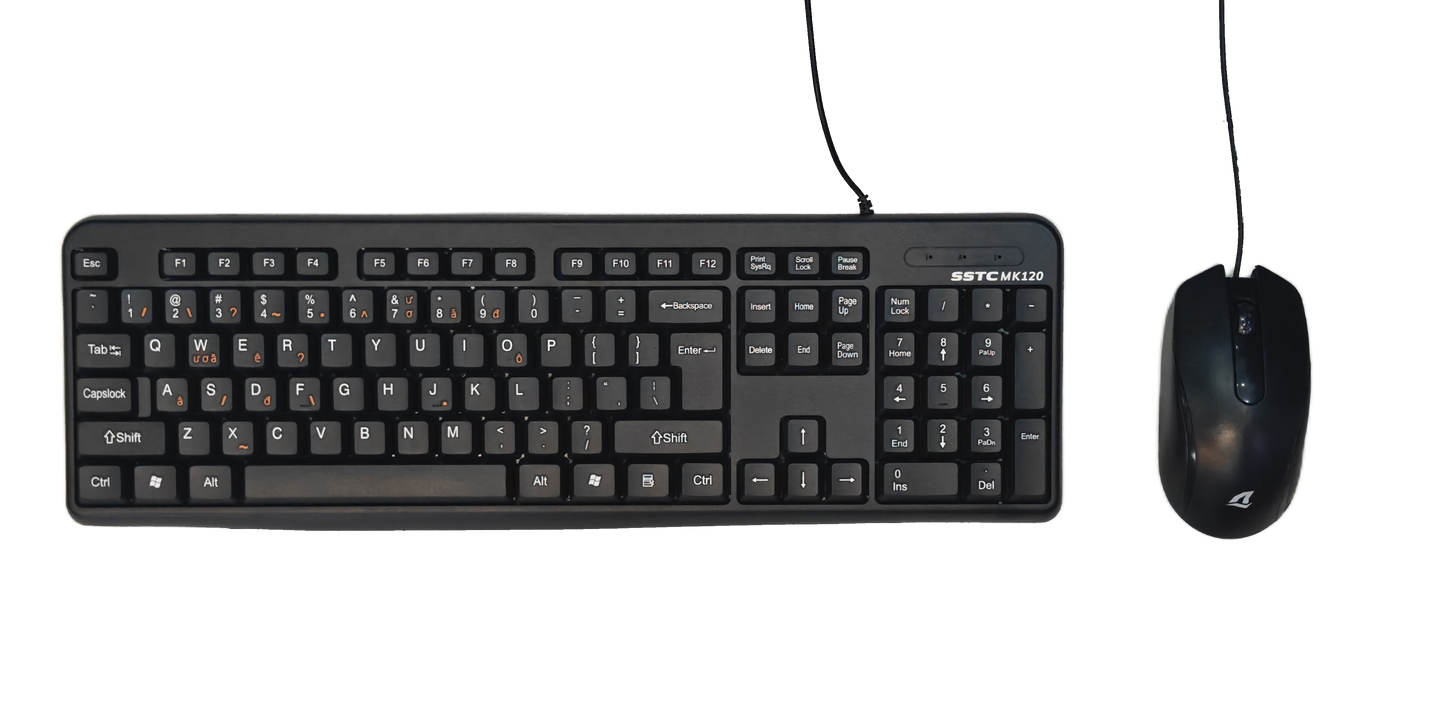 SSTC MK120 - Wired Keyboard & Mouse Combo