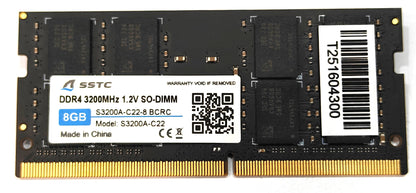 SSTC DDR4 SO-DIMMM 3200MHz-1.2V 8GB/16GB - S3200A-C22