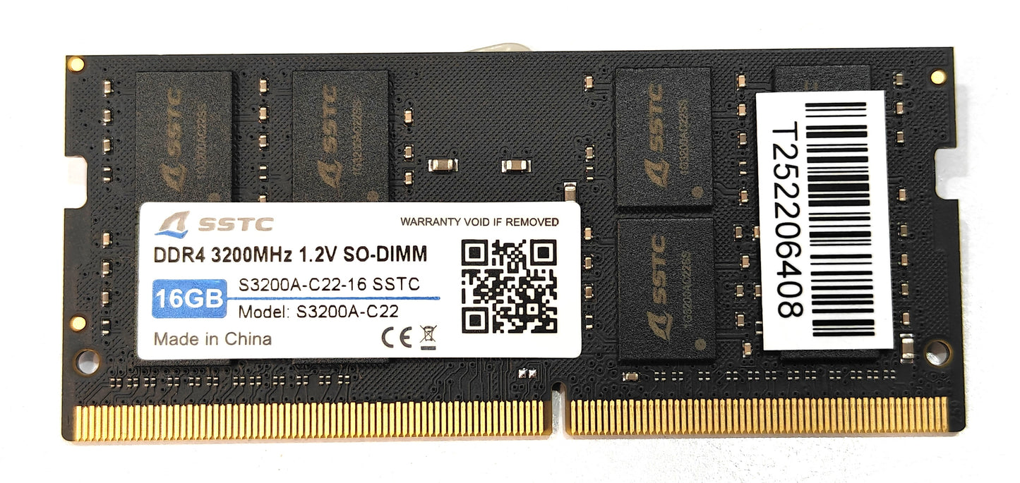 SSTC DDR4 SO-DIMMM 3200MHz-1.2V 8GB/16GB - S3200A-C22