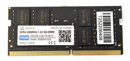 SSTC DDR4 SO-DIMMM 3200MHz-1.2V 8GB/16GB - S3200A-C22